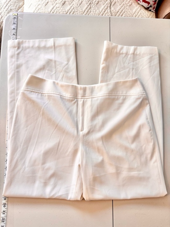 Coldwater Creek Pants - Coldwater Creek Pants Size 16 White Natural Fit Straight-Leg Crepe Euro Summer